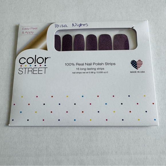 *Retired* Color Street: Ibiza Nights | Purple Black Glitter Sparkle Party Fall - Picture 3 of 13